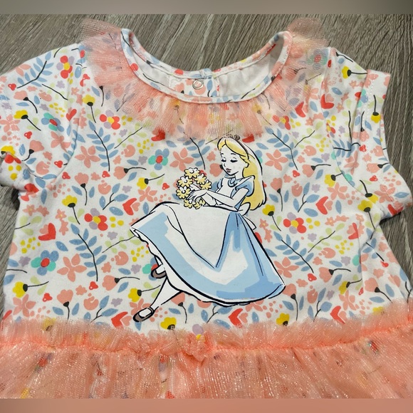 Pippa & Julie Disney Alice Skirted Creeper. 24 mos. Great Condition! - Picture 3 of 3